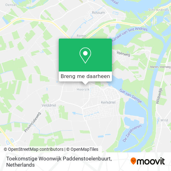 Toekomstige Woonwijk Paddenstoelenbuurt kaart
