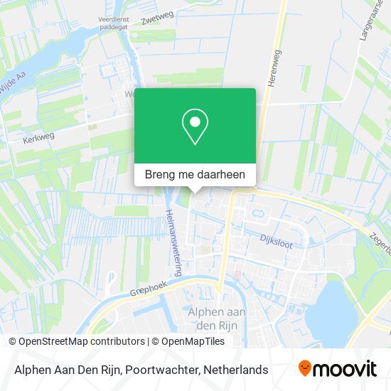 Alphen Aan Den Rijn, Poortwachter kaart