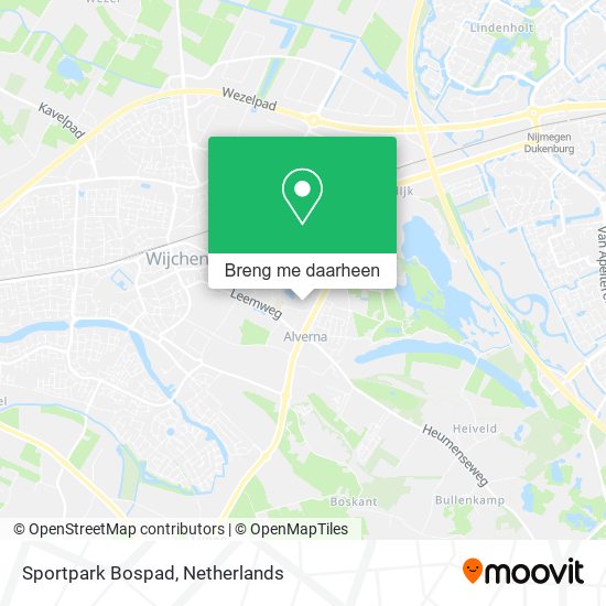 Sportpark Bospad kaart