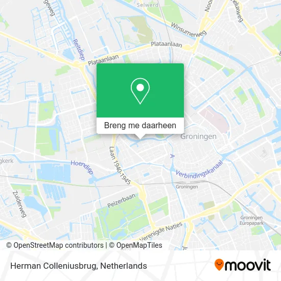 Herman Colleniusbrug kaart