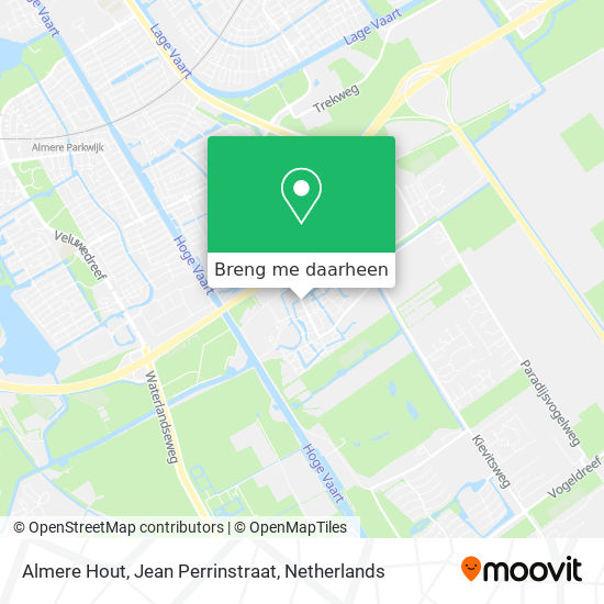 Almere Hout, Jean Perrinstraat kaart