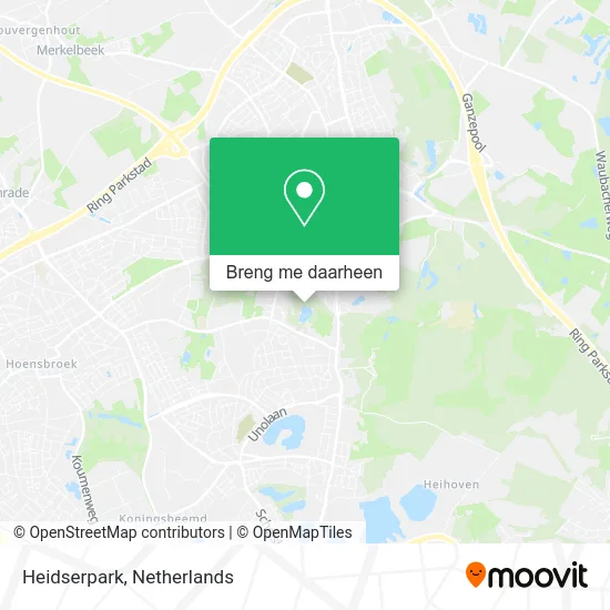 Heidserpark kaart