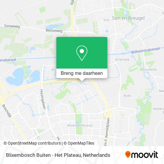 Blixembosch Buiten - Het Plateau kaart