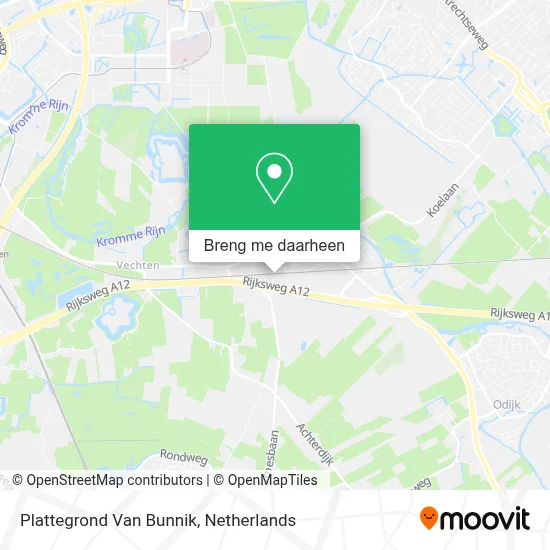 Plattegrond Van Bunnik kaart