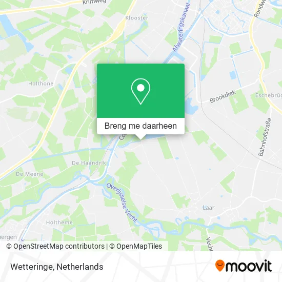 Wetteringe kaart