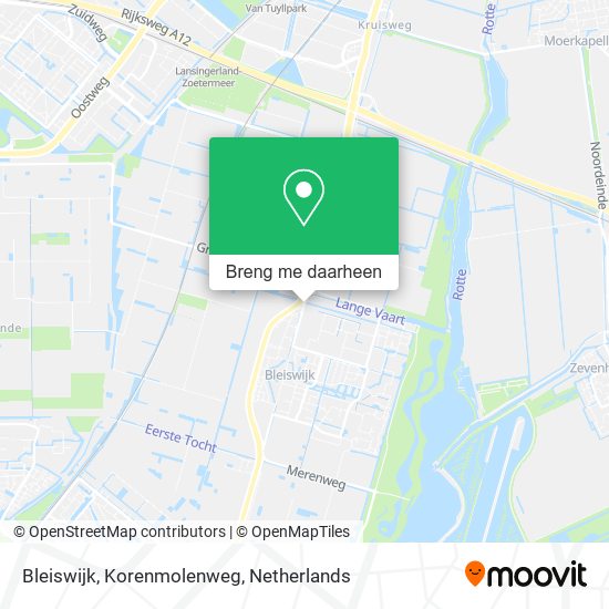 Bleiswijk, Korenmolenweg kaart