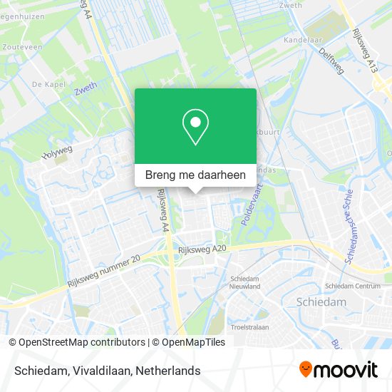 Schiedam, Vivaldilaan kaart