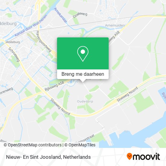 Nieuw- En Sint Joosland kaart