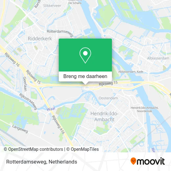 Rotterdamseweg kaart