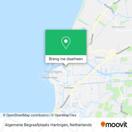 Algemene Begraafplaats Harlingen kaart