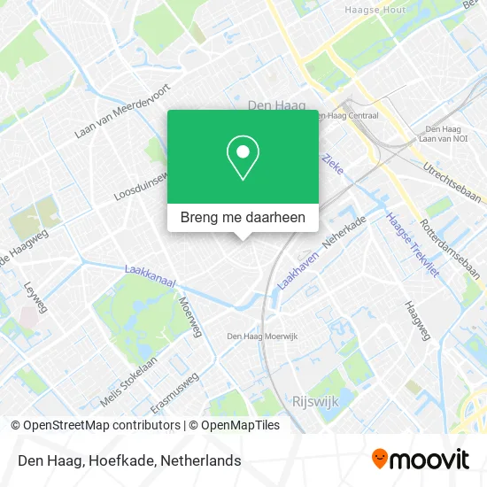 Den Haag, Hoefkade kaart