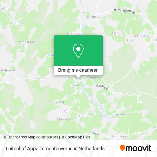 Luitenhof Appartementenverhuur kaart