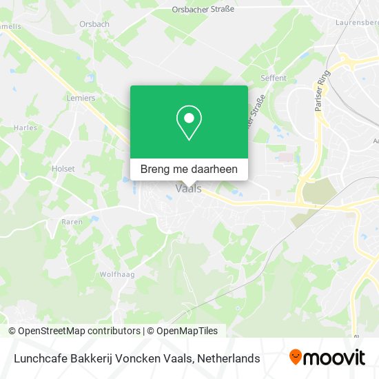 Lunchcafe Bakkerij Voncken Vaals kaart