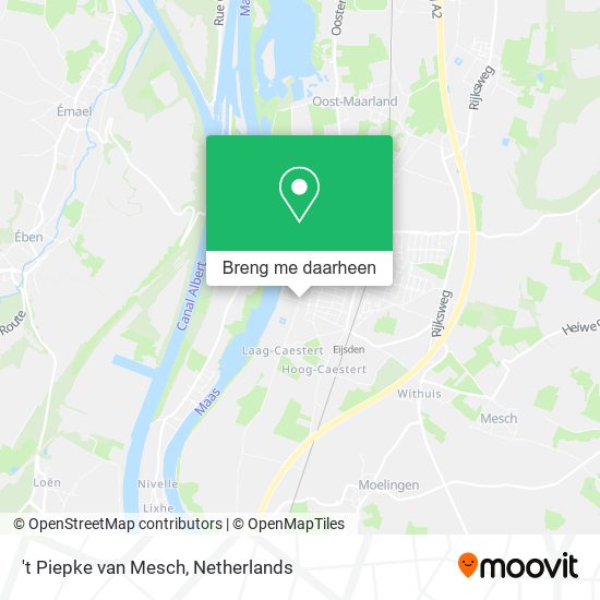 't Piepke van Mesch kaart