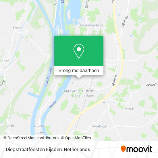 Diepstraatfeesten Eijsden kaart