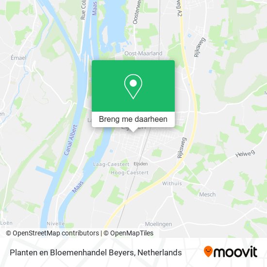 Planten en Bloemenhandel Beyers kaart