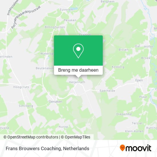 Frans Brouwers Coaching kaart
