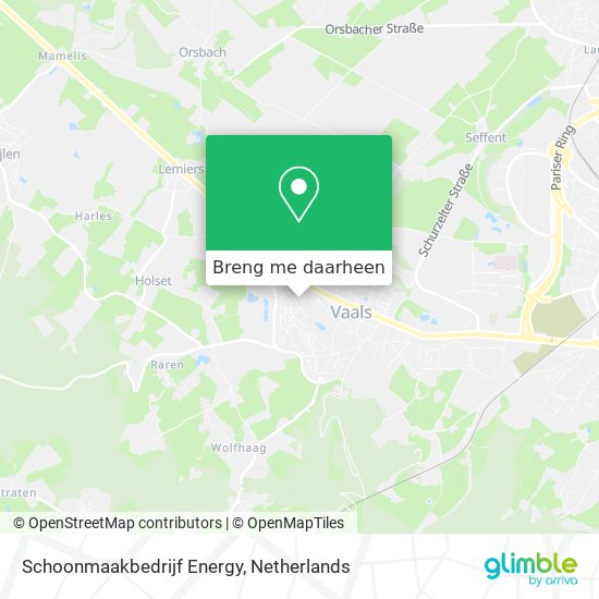 Schoonmaakbedrijf Energy kaart