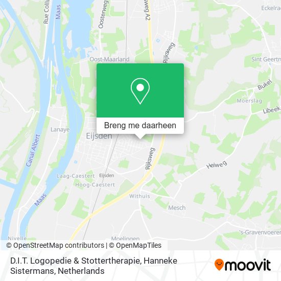 D.I.T. Logopedie & Stottertherapie, Hanneke Sistermans kaart