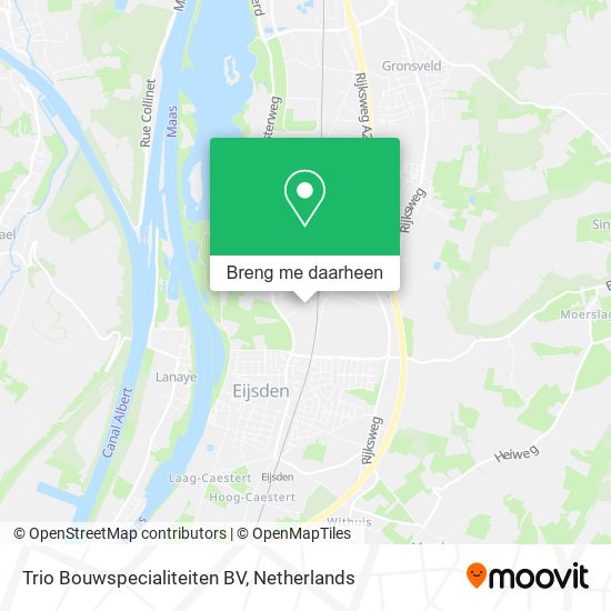 Trio Bouwspecialiteiten BV kaart