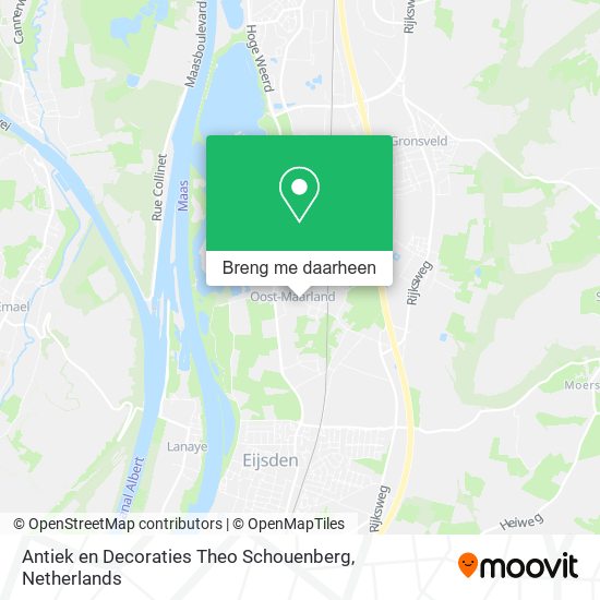 Antiek en Decoraties Theo Schouenberg kaart