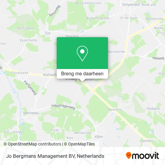 Jo Bergmans Management BV kaart