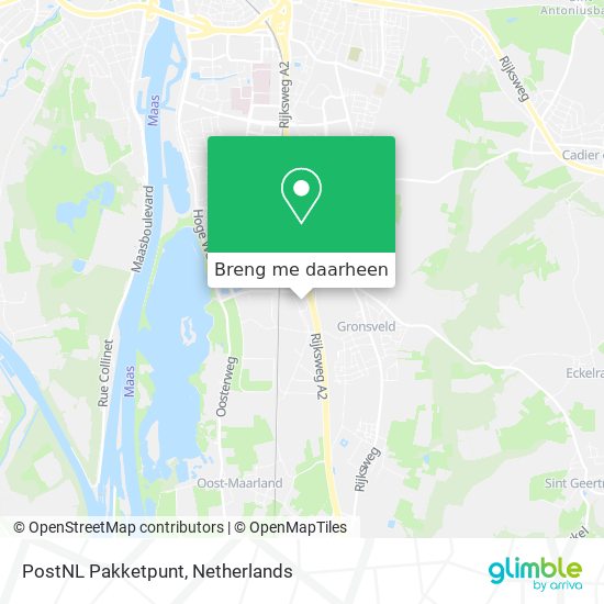 PostNL Pakketpunt kaart