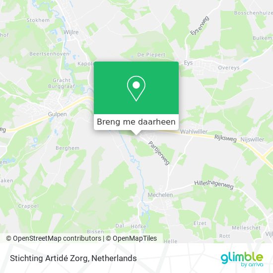 Stichting Artidé Zorg kaart