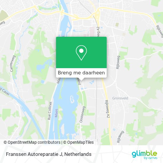 Franssen Autoreparatie J kaart