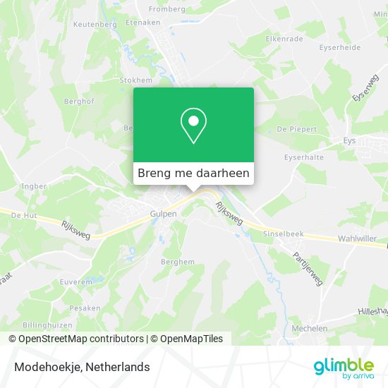 Modehoekje kaart