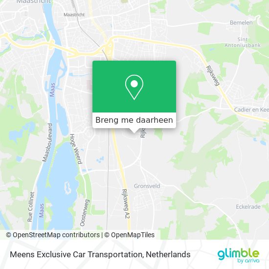 Meens Exclusive Car Transportation kaart