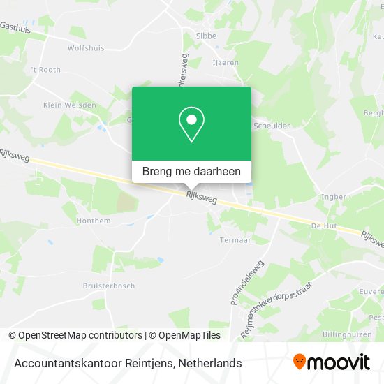 Accountantskantoor Reintjens kaart
