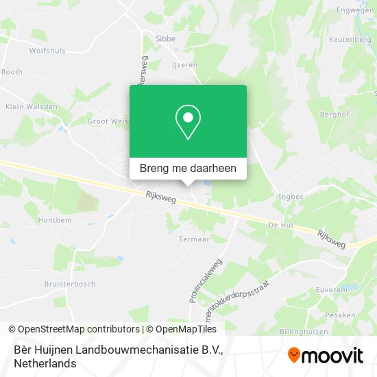 Bèr Huijnen Landbouwmechanisatie B.V. kaart