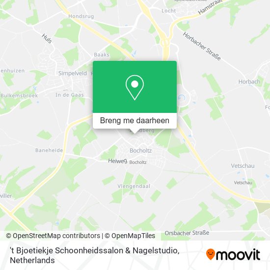 't Bjoetiekje Schoonheidssalon & Nagelstudio kaart