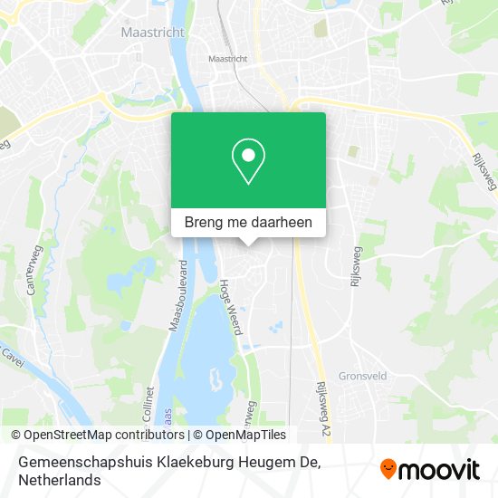 Gemeenschapshuis Klaekeburg Heugem De kaart