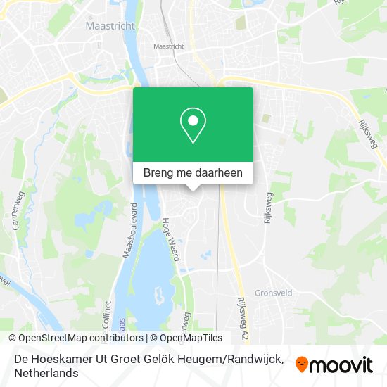 De Hoeskamer Ut Groet Gelök Heugem / Randwijck kaart