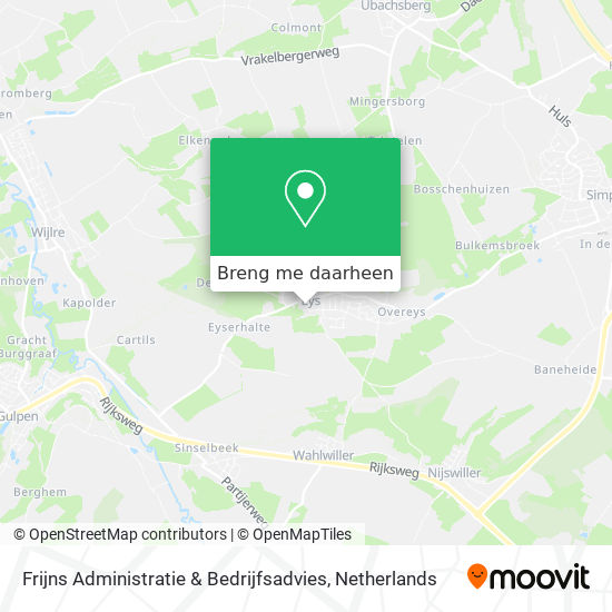 Frijns Administratie & Bedrijfsadvies kaart