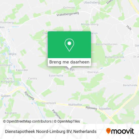 Dienstapotheek Noord-Limburg BV kaart