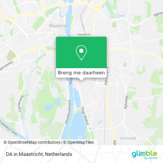 DA in Maastricht kaart