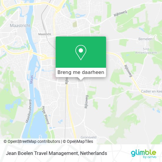 Jean Boelen Travel Management kaart