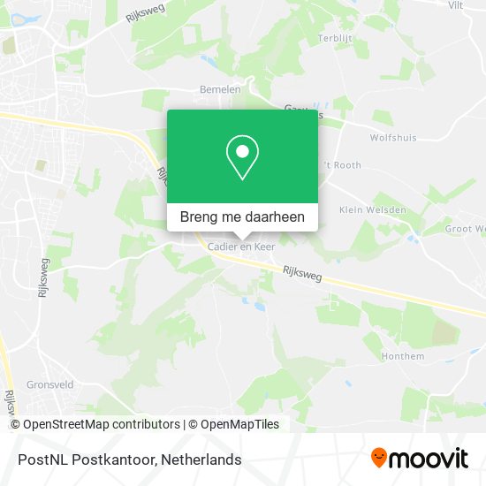 PostNL Postkantoor kaart