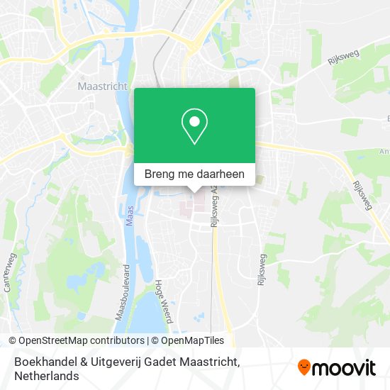 Boekhandel & Uitgeverij Gadet Maastricht kaart