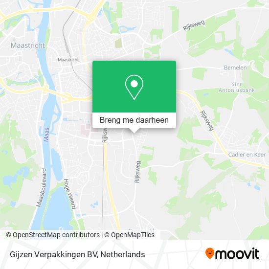 Gijzen Verpakkingen BV kaart