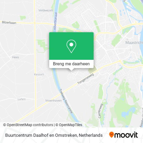 Buurtcentrum Daalhof en Omstreken kaart