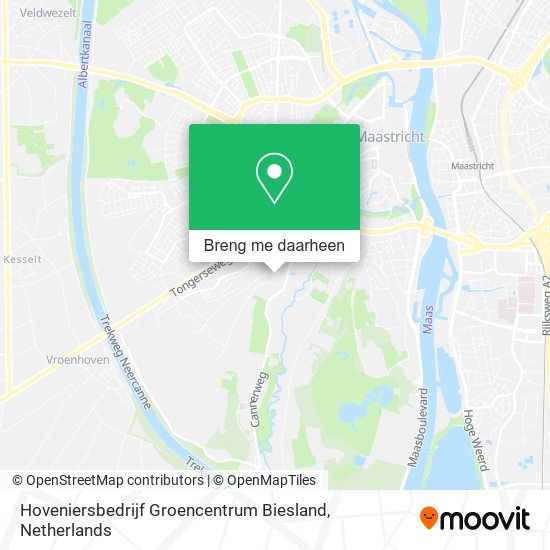 Hoveniersbedrijf Groencentrum Biesland kaart