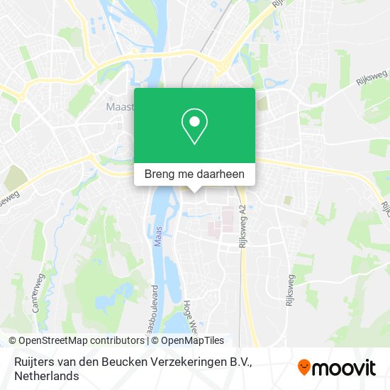 Ruijters van den Beucken Verzekeringen B.V. kaart