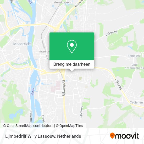 Lijmbedrijf Willy Lassouw kaart