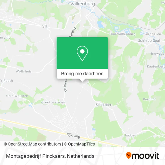 Montagebedrijf Pinckaers kaart