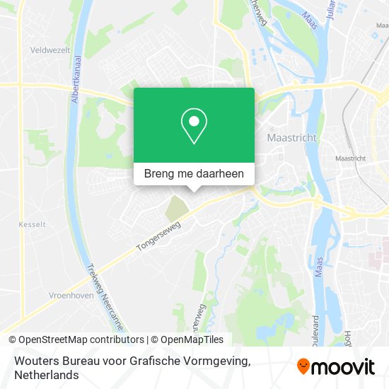 Wouters Bureau voor Grafische Vormgeving kaart