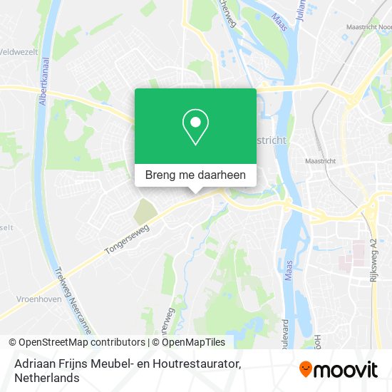 Adriaan Frijns Meubel- en Houtrestaurator kaart